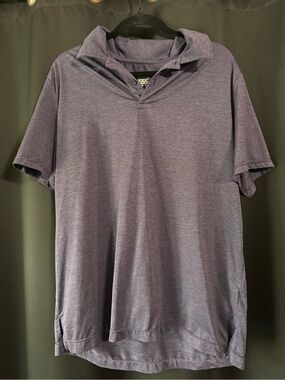 Men's Short-Sleeve Polo Shirt in Heather Purple